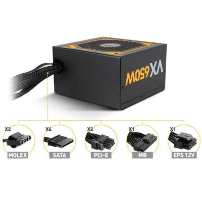 Fonte de Alimentação ATX Nox Urano VX 650W 80 Plus Bronze Edition