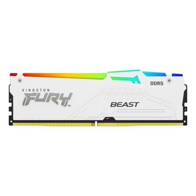 Memoria Kingston Value RAM 16GB 5600MT/s DDR5 CL40 DIMM FURY Beast White RGB XMP 