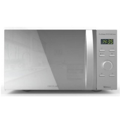 Microondas com Grill 1000W (30L) c/ Interior e Exterior Aço Inoxidável ProClean 9110 Full