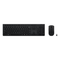 Lenovo Professional - Conjunto de teclado e rato - full size - sem fios - Bluetooth, 2.4 GHz - QWERTY - Português - cinza - caixa castanha