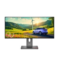 86,4cm/34" (3440x1440) Lenovo ThinkVision P34WD-40 21:9 WQHD IPS 4ms 120Hz HDMI DisplayPort USB-C USB-B USB-A RJ45 VESA Speaker Curved