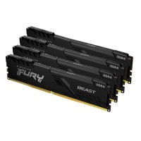 KINGSTON 128GB 3600MHz DDR4 CL18 DIMM Kit of 4 FURY Beast Black