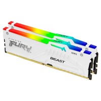DDR5  64GB PC 5200 CL40 Kingston KIT (2x32GB) FURY Beast Whi retail (KF552C40BWAK2-64)