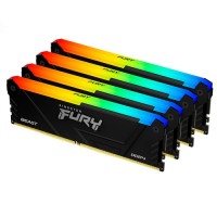 KINGSTON 128GB 3600MT/s DDR4 CL18 DIMM Kit of 4 FURY Beast RGB