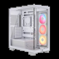 Caixa E-ATX Corsair 3500X LXR Link RGB Branca Vidro Tempera