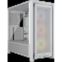 Caixa ATX Corsair Frame 4000D RS ARGB Branco Vidro Temperad