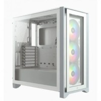 Caixa E-ATX Corsair 4000X RS ARGB Branca Vidro Temperado