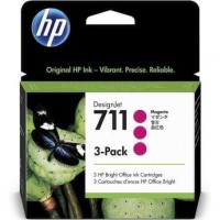 HP DesignJet T120/T520 Cartucho Magenta N711 (Pack 3)