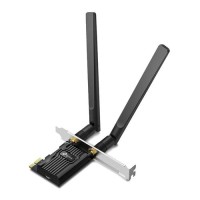 AX1800 Dual Band Wi-Fi 6 Bluetooth 5.2 PCI Express Adapter, 1201 Mbps at 5 GHz + 574 Mbps at 2.4 GHz, 2 High Gain External Antennas