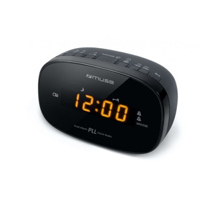 MUSE RADIO RELOGIO DESPERTADOR PRETO (M150CR)