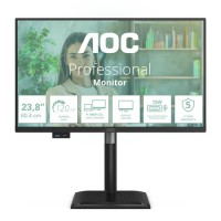 AOC Pro-line 24P4CV - P4 Series - monitor LED - USB - 24" (23.8" visível) - 1920 x 1080 Full HD @ 120 Hz - IPS - 300 cd/m² - 1500:1 - 4 ms - HDMI, DisplayPort, USB-C - altifalantes - preto