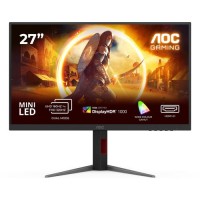 AOC Gaming U27G4XM - Monitor LED - gaming - 27" - 3840 x 2160 4K UHD (2160p) @ 160 Hz - Fast IPS - 1000 cd/m² - 1000:1 - DisplayHDR 1000 - 1 ms - 2xHDMI, DisplayPort - preto, vermelho