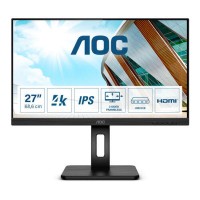 68,6cm/27" (3840x2160) AOC U27P2CA 16:9 4K IPS 4ms 60Hz HDMI DP USB-C Pivot Black