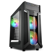Sharkoon Gehäuse VG6-W       RGB    ATX      1xAcryl schwarz