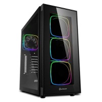 MIDI Sharkoon TG6 RGB. Glasfenster. Lüfter LED RGB