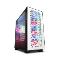 Sharkoon Elite Shark CA300H ATX 2xGlas White