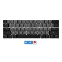 Sharkoon SKILLER SAC20 S4 (schwarz. 62 Stck. ANSI-Layout (US). fr SKILLER SGK50 S4)