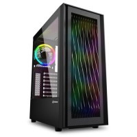 CAJA ATX SHARKOON RGB WAVE 2XUSB3.0 RGB SIN FUENTE NEGRO