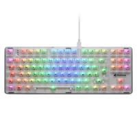 Sharkoon Gaming Tastatur Crystal Shark   weiß             DE