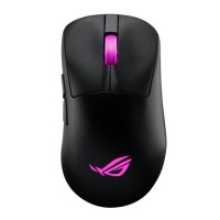 ASUS ROG Keris II Origin - Rato - ergonómico - óptico - 7 botões - sem fios, com cabo - 2.4 GHz, USB 2.0, Bluetooth 5.1 - recetor sem fios USB ROG Omni - preto