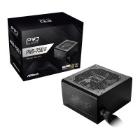 Fonte de Alimentação ASRock PRO-750G 750W ATX 80GOLD BLack