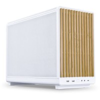 Mini Lian Li DAN Cases A3-mATX Wood Edition Weiß