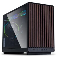 Caixa Micro-ATX Lian Li x Dan Cases A3 Preta Madeira Vidro