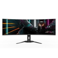 124,5cm/49" (5120x1440) Gigabyte Monitor Aorus CO49DQ DQHD curved HDR400 TrueBlack 0,03ms 144Hz 2xHDMI DP USB-C Speaker Black