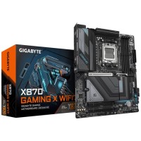 GIGABYTE Placa Base X870 GAMING X WIFI7 - Compatible con CPUs AMD Ryzen 9000, 16+2+2 fases VRM, hasta 8000MHz DDR5 (OC), 1xPCIe 5.0 + 3xM.2, Wi-Fi 7, LAN 2.5GbE, USB 3.2 Gen 2x2 - 1390336