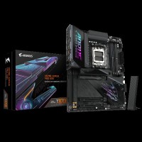 GIGABYTE X870E AORUS PRO X3D Placa Base - Compatible con procesadores AMD Ryzen 9000, VRM digital de 18+2+2 fases, hasta 9000MHz DDR5 (O.C.), 2xPCIe 5.0 + 2xPCIe 4.0, Wi-Fi 7, LAN 5GbE, USB 4 - 1409242