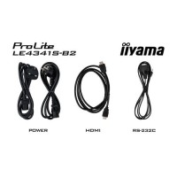 iiyama PROLITE LE4341S-B2 Pantalla plana para señalización digital 108 cm (42.5") LCD 350 cd / m² Full HD Negro 18/7 - 1376646