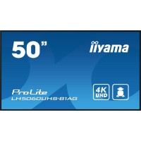 iiyama LH5060UHS-B1AG pantalla de señalización Pizarra de caballete digital 125,7 cm (49.5") LED Wifi 500 cd / m² 4K Ultra HD Negro Procesador incorporado Android 11 24/7 - 1382243