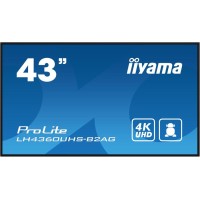MONITOR IIYAMA 43" 3840X2160, UHD, 500CD/M2, MM 2X 10W, 3X HDMI, USB X2 (V2.0), WIFI, PLUG&PLAY DDC2B / RS232C XL, IISIGNAGE2 FAILOVER, E-SHARE, ANDROID 11 OS, 24/7, VESA 400X300, 45W (SOPORTE PARED I