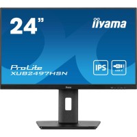 iiyama ProLite XUB2497HSN-B2 - Monitor LED - 24" (23.8" visível) - 1920 x 1080 Full HD (1080p) @ 100 Hz - IPS - 300 cd/m² - 1300:1 - 1 ms - HDMI, DisplayPort, USB-C - altifalantes - mate, preto