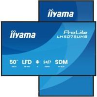 MONITOR TACTIL IIYAMA 50" 3840X2160, UHD VA, 500CD/M2, HORIZ VERT,FAILOVER,MM 2X 10W, HDMI 3X, DP, DP-OUT, USB 2.0 X2, WIFI, LAN, MEDIA PLAY USB, LAN / RS232C, IISIGNAGE2, IISHARE, IICONTROL ANDROID 11, PC-SLOT SDM-L, 24/7, VESA 400X400 (LH5075UHS-B2 MONITOR TACTIL IIYAMA 50" 3840X2160, UHD VA, 500CD/M2, HORIZ VERT,FAILOVER,MM 2X 10W, HDMI 3X, DP, DP-OUT, USB 2.0 X2, WIFI, LAN, MEDIA PLAY USB, LAN / RS232C, IISIGNAGE2, IISHARE, IICONTROL ANDROID 11, PC-SLOT SDM-L, 24/7, VESA 400X400 (LH5075UHS-B2