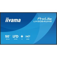 iiyama LH7564UHS-B1AG pantalla de señalización Pantalla plana para señalización digital 190,5 cm (75") Wifi 500 cd / m² 4K Ultra HD Negro Android 24/7 - 1396096