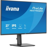 iiyama ProLite XB2796QSC-B1 - Monitor LED - 27" - 2560 x 1440 QHD @ 75 Hz - IPS - 350 cd/m² - 1000:1 - 4 ms - HDMI, USB-C - altifalantes - preto, mate
