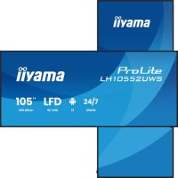265,7cm/104.6" (5120x2160) iiyama LH10552UWS-B1AG 21:9 5K UW IPS 8ms 60Hz HDMI DisplayPort USB-C RJ45 RS-232c VESA Speaker WiFi Black