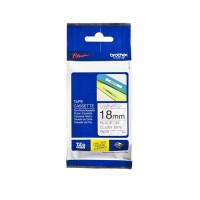 BROTHER Cinta laminada transparente/negro 18mm (TZE141)