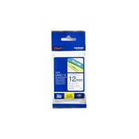 BROTHER Cinta laminada blanco/azul 12mm (TZE233)