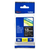 BROTHER Cinta laminada negro/blanco 18mm (TZE345)