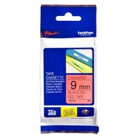 BROTHER Cinta laminada rojo/negro 9mm, 8m