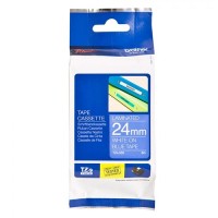 BROTHER Cinta laminada Azul/Blanco 24 mm