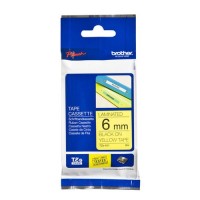 BROTHER Cinta laminada amarillo/negro 6mm
