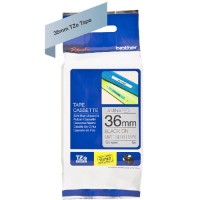 BROTHER Cinta laminada Plata mate / negro (Metalica) 36mm BROTHER Cinta laminada Plata mate / negro (Metalica) 36mm