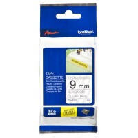 BROTHER P-Touch TZE-S121 schwarz auf clear 9mm extra gluey