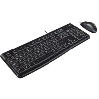 Logitech Desktop MK120 - Conjunto de teclado e rato - USB - QWERTY - Padrão internacional americano