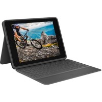 Logitech Rugged Folio Tastatur und Schutzhülle iPad 7./8./9. Generation Black QWERTZ DE