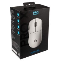 Logitech PRO X SUPERLIGHT Wireless Gaming Mouse - Rato - óptico - 5 botões - sem fios - 2.4 GHz - recetor USB Logitech LIGHTSPEED - branco