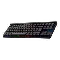 Logitech G G515 - Teclado - LIGHTSPEED - TKL - luz traseira - sem fios - 2.4 GHz, Bluetooth, USB - QWERTY - Espanhol - interruptor: GL Tactile - preto